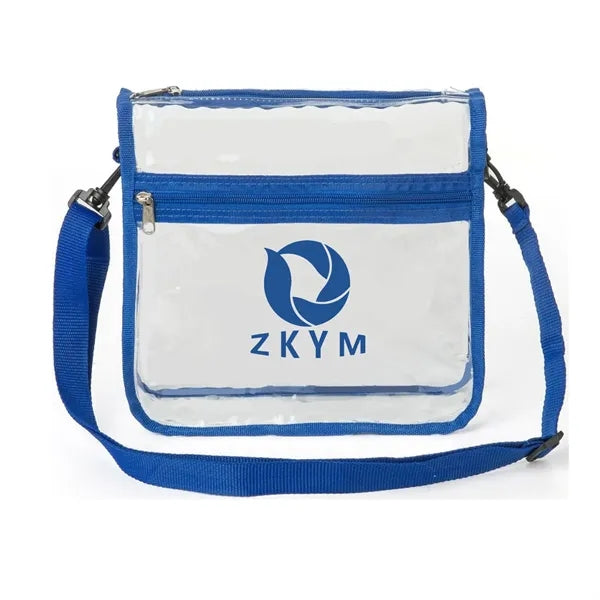 Stadium Approved Clear Transparent PVC Cross Body Bag