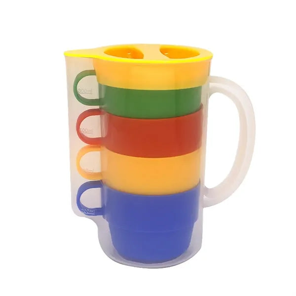 Rainbow Plastic Cup Set