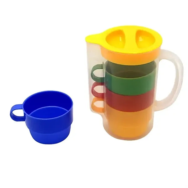 Plastic Cup Set With Water Jug