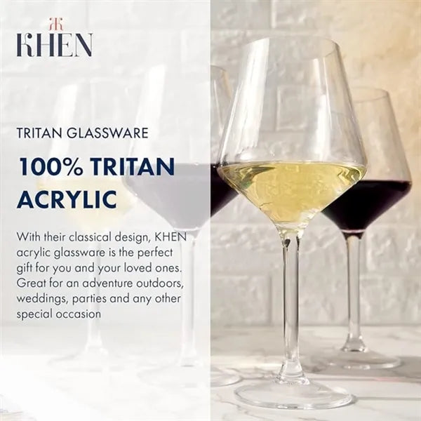 16oz Outdoor Shatterproof Plastic Wine Glasses