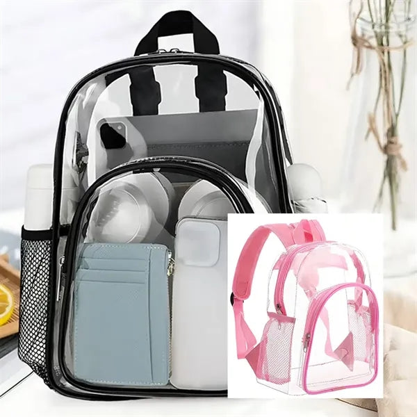 Clear PVC Mini Backpack Stadium Security Transparent Bag