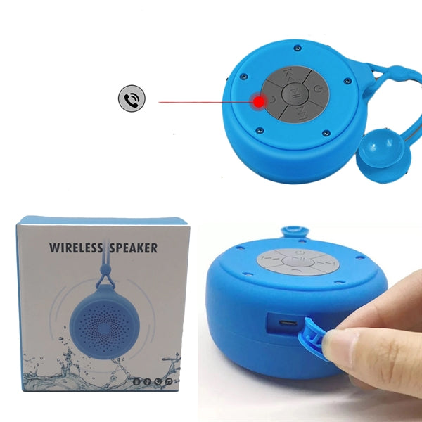 Waterproof Mini Wireless Bluetooth Speaker With Sucker