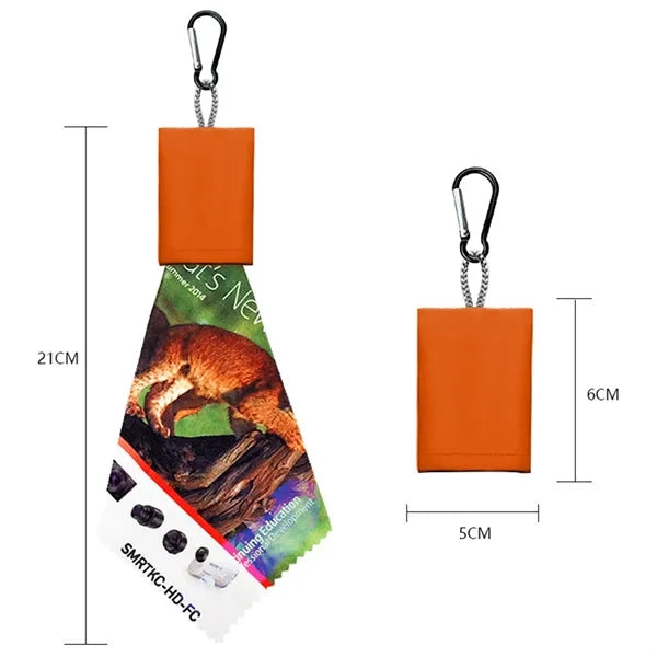 Outdoor Foldable Eyeglass Cloth Keychain