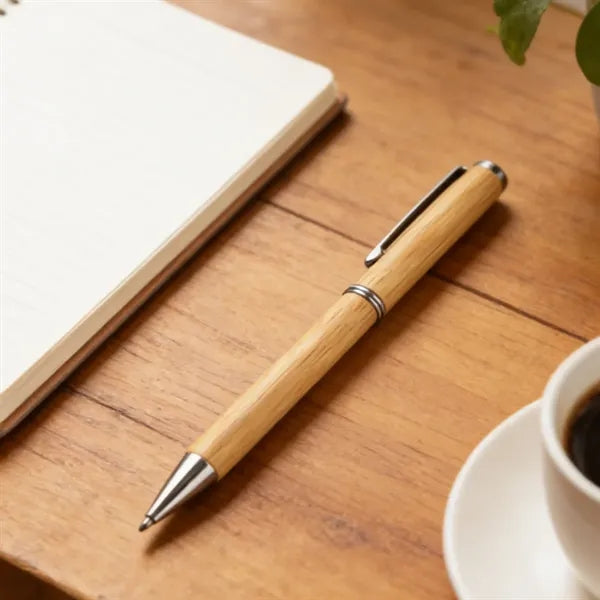 Retractable Bamboo Gel Ink Pen