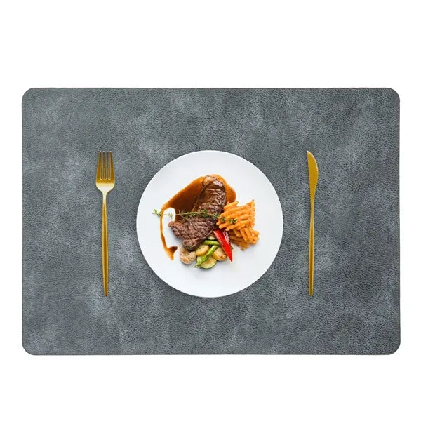 PU Leather Placemat 16.9x11.8 Inch Multiple Colors