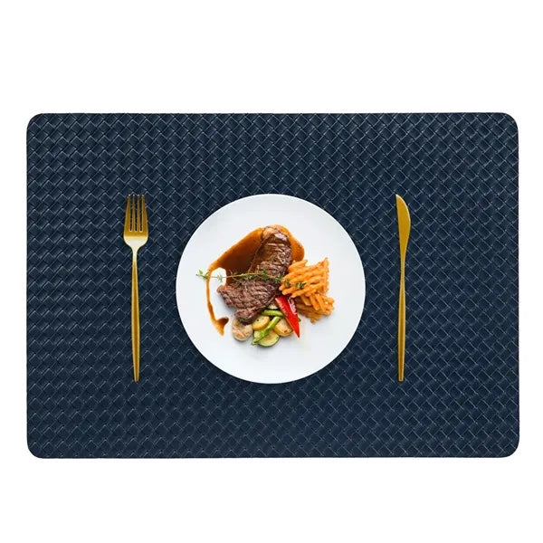 Woven PU Placemat 16.9x11.8 Inch Multiple Colors