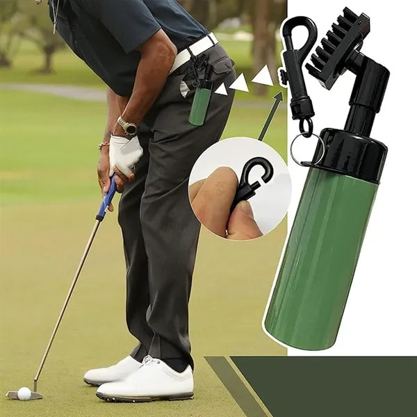 Golf Club Cleaning Brush with Built-In Water Dispenser