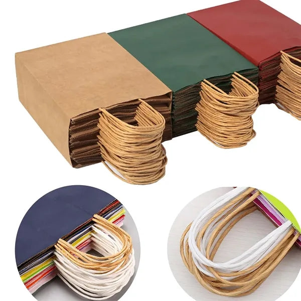 Kraft Paper Portable Paper Shopping Bag With Handle