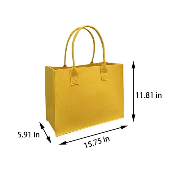 Large Capacity Handheld Shopping Felt Bag