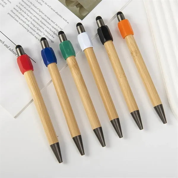 Bamboo Spinning Fidget Stylus Pen