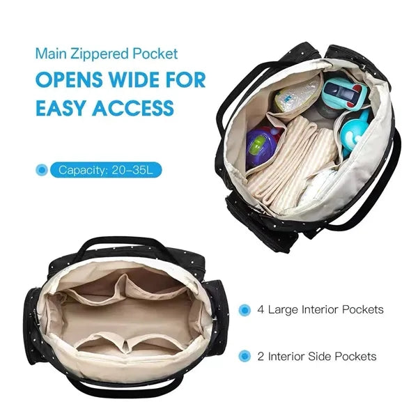 Travel Mummy Backpack with Built-in Changing Pad