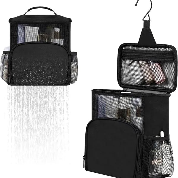Folding Mesh Hangable Large Capacity Toiletry Hanging Bag