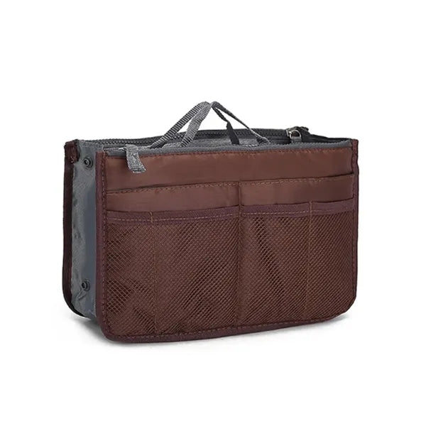 Multi-Pocket Lightweight Large Zipper Cosmetic Bag-in-Bag