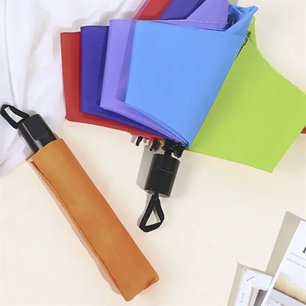 Folding Portable Travel Rainbow Umbrella For Rain And Wind