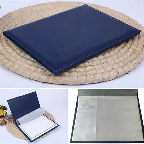 Smooth Leather Certificate Holder Diploma Cover