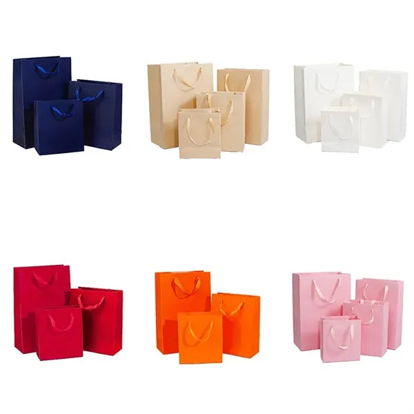 Wide Ribbon Handle Shipping Gift Tote Bag