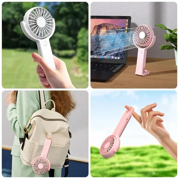 Portable Rechargeable Handheld Adjustable Fan
