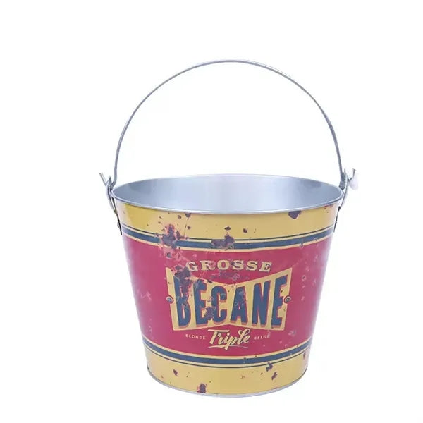 5L Metal Ice Bucket With Handle