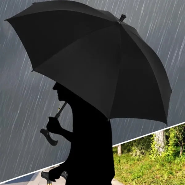 41" Walking Stick Safety Umbrella With Non-Slip Tip
