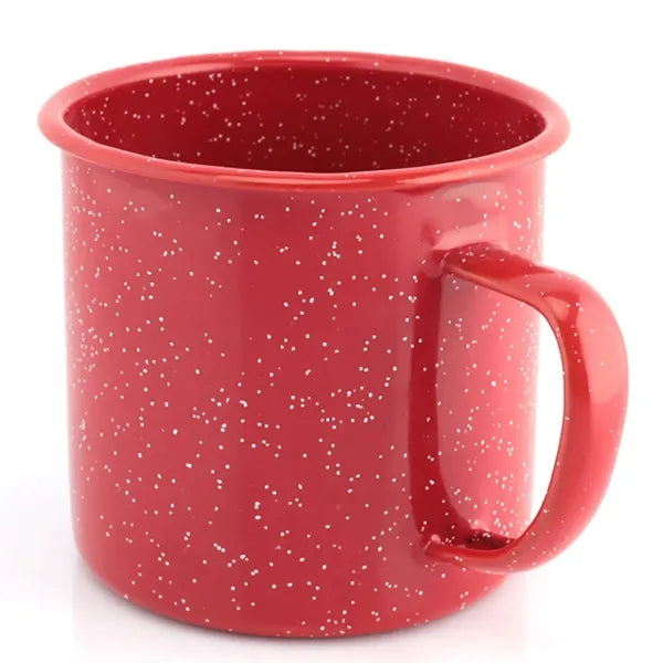 12 Oz. Cylinder Steel Enamel Retro Mug