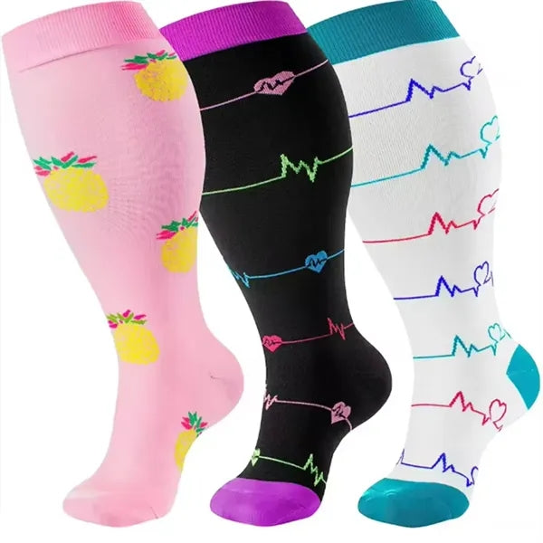 Plus Size Compression Socks in Pairs