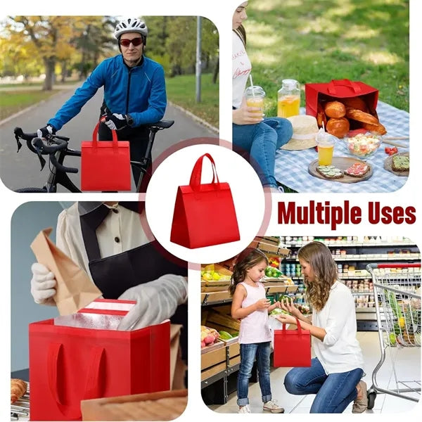 Insulated Take Away Bag,Disposable Non-woven Cooler Tote