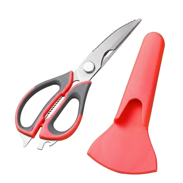 Multi Functional Kitchen Scissors With Sleeve