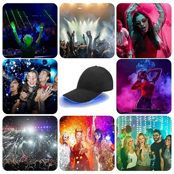 LED Hat Light Up Baseball Cap For Festival