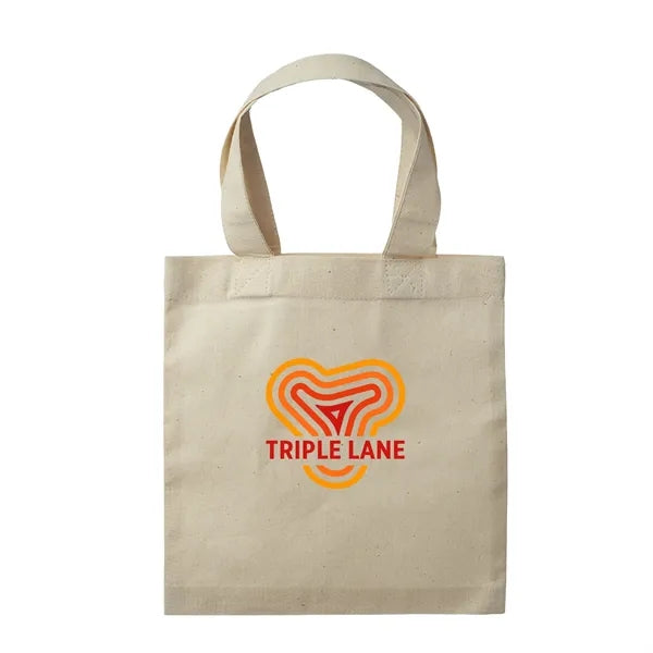 Square Natural Cotton Fiber Gift Bag (Full Color Imprint)