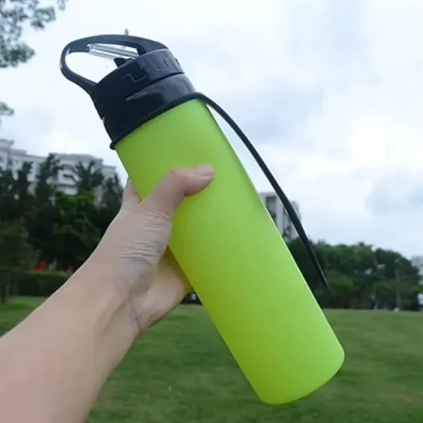 20Oz. Collapsible Silicone Water Bottle for Travel