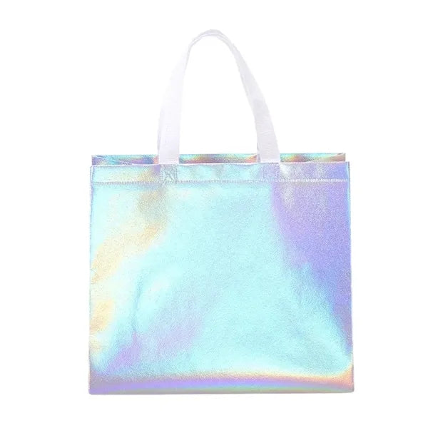 Logo Metallic Finish Tote Bags