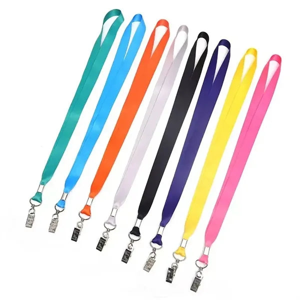 Plastic Buckle Alligator Clip Breakaway Lanyard
