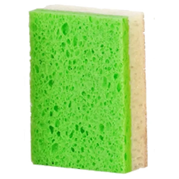 Kitchen Double Sided Loofah Wood Pulp Cotton Cleaning Sponge