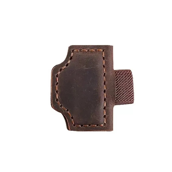 Genuine Leather Magnetic Bookmark w/ Pen Holder