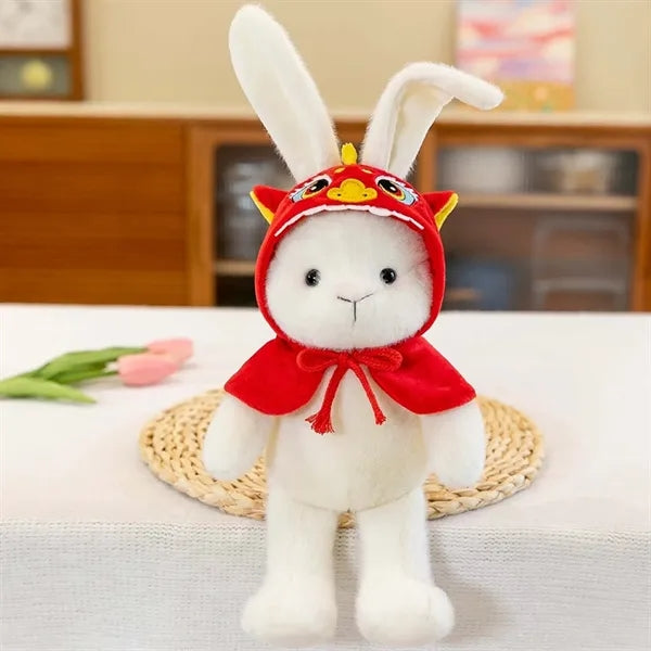 9-inch Plush Toy Rabbit W/ A Hat And Cape