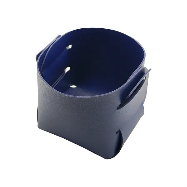 Foldable PU Leather Desk Sundries Storage Tray