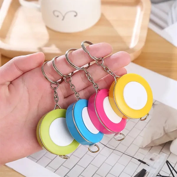 Mini Retractable Tape Measure Keychain
