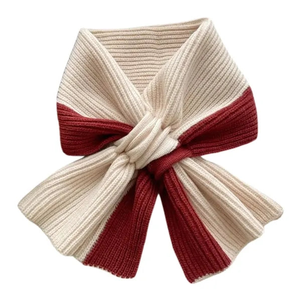 Two-Tone Polyester Winter Scarf
