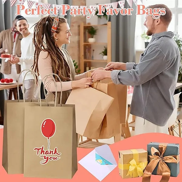 Kraft Paper Gift Bags in Multiple Sizes