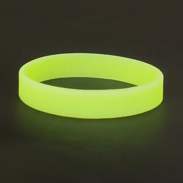 Fluorescent silicone wristband