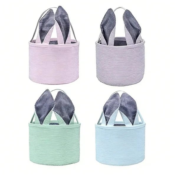 Barrel-Shaped Canvas Tote Bag