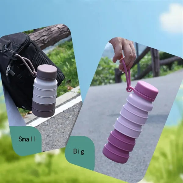 17 Oz Food Grade Retractable Silicone Folding Cup