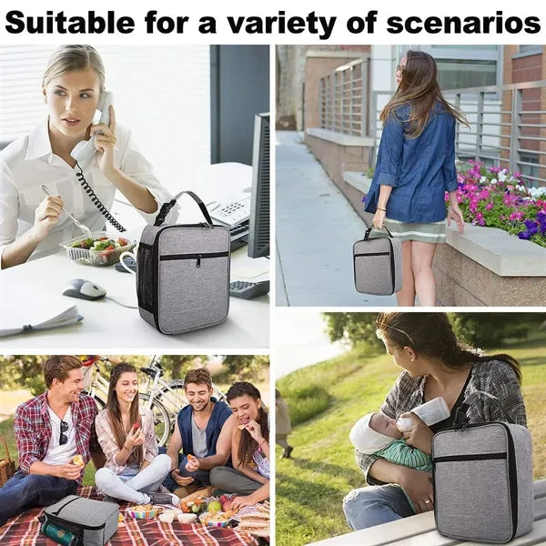 Portable Office Work Insulated Lunch Box Bag