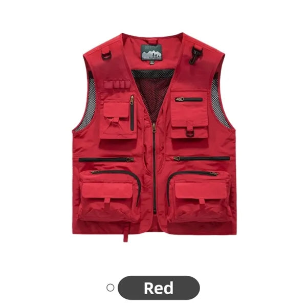 Mens Lightweight Utility Vest Fishing Travel Wear