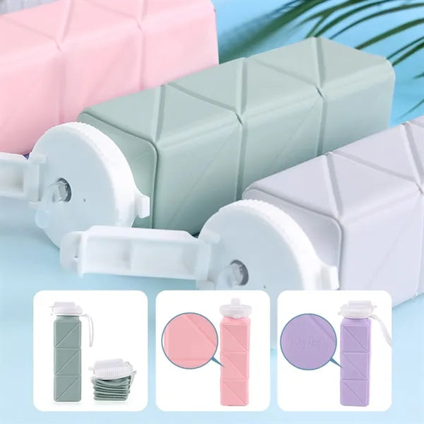 Travel Collapsible Silicone Foldable Water Bottles Cups
