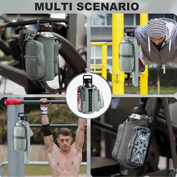 Portable Magnetic Gym Bag for water bottle