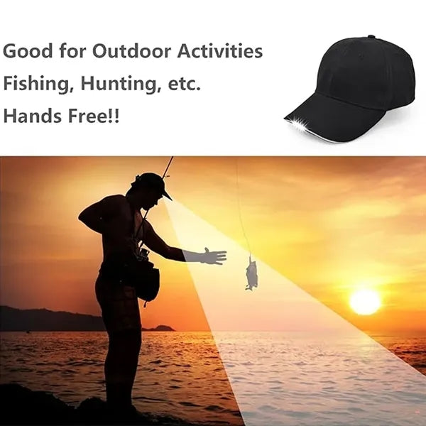 Outdoor jogging fishing party holiday LED baseball cap hat