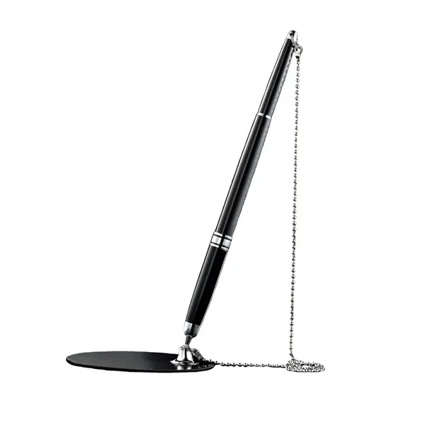 Premium Metal Table Pen with Twist Action Stand