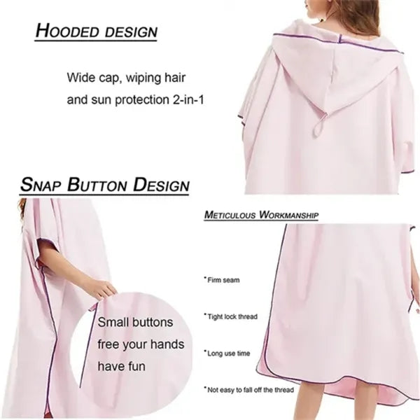 Microfiber Water-Resistant Poncho