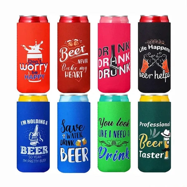 12oz Slim Can Cooler Neoprene Sleeve